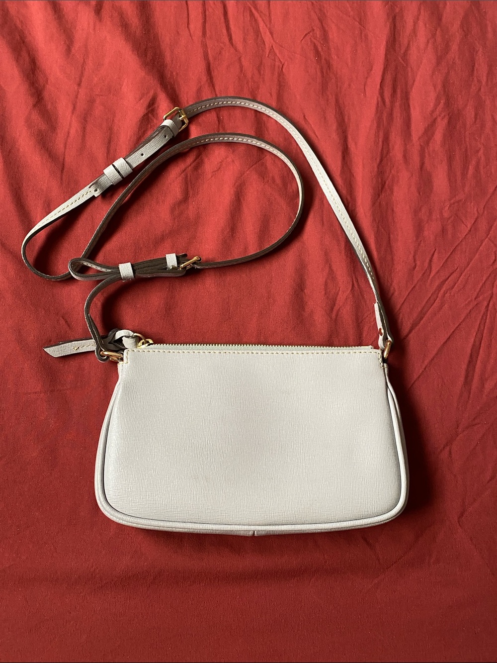 Dooney & Bourke Gray Leather Crossbody - Picture 3 of 7